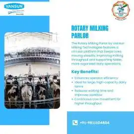 Rotary Milking Parlor for Efficient Dairy Farming, Noida