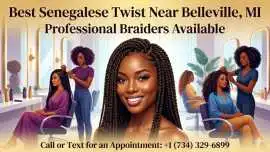 Best Senegalese Twist Near Belleville, MI, Belleville