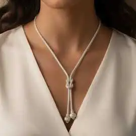 Make Your Look with Silver Necklace Online Zehrai, $ 320