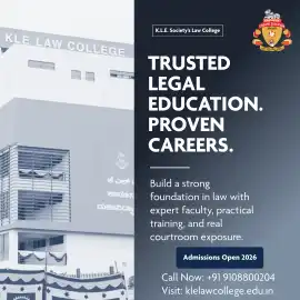 KLE Law College Admission Process 2026 | Eligibili, Bengaluru
