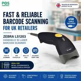 Upgrade Checkout with Zebra LS1203 Scanner UK Deal, £ 120