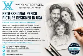 Expert Pencil Picture Designer in USA for Custom S, $ 100