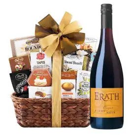 Pinot Noir gift basket for wine lovers and special, Washington