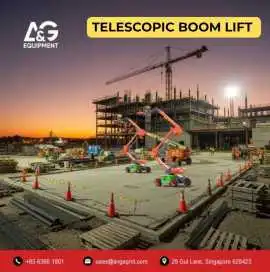 Telescopic Boom Lift for Safe Elevated Work Access, Bukit Timah