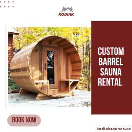 Custom Barrel Sauna Rental - Kodiak Saunas, Ottawa