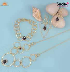 Stunning Black Rutile Jewellery Set - Perfect for , $ 150