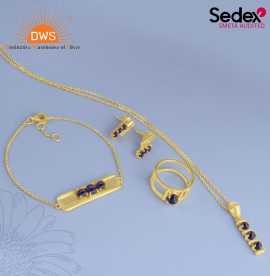Beautiful Mojave Copper Lapis Jewellery Set , Rp 10,000