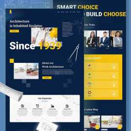 Architecture Design Website Landing Page, Dover