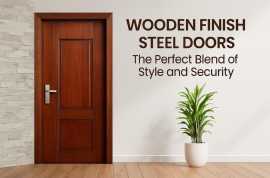 Wooden Finish Steel Doors: The Perfect Blend, Coimbatore