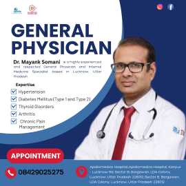 General physician  in lucknow-Dr. Mayank Somani, Lucknow