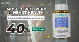 Lemon-Flavored Omega 3 Fish Oil Capsules, Noida
