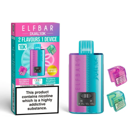 Elf Bar Dual 10k Disposable Vape Box of 5, £ 10