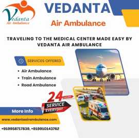 Take Top-class Vedanta Air Ambulance in Varanasi, Varanasi