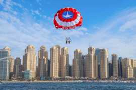 Soar Above Palm Jumeirah – Parasailing Fun Awaits!, Dubai