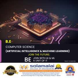 Admissions Open for AI & ML Course in Solamala, Madurai