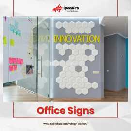 Engraved & Printed Custom Office Signs , Raleigh