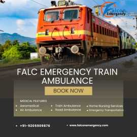 For Better treatbook Falc Train Ambulance in Patna, Patna