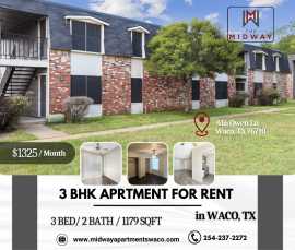 Spacious 3 BHK House for Rent in Waco, TX, Waco