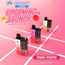 Hayati Rubik 7000+ Puffs Disposable Vape Kit, £ 10