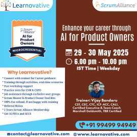 AI for Product Owners – 29 & 30 May 2025 | Learnovative