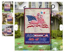 Buy Flamingo America 4th Of July Independence Day , $ 5