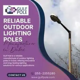 Reliable Outdoor Lighting Poles Manufacturer in Du, $ 40