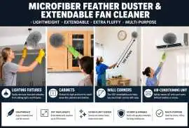 Micro Fiber Duster Bendable & Extendable Fan Clean, ps 0