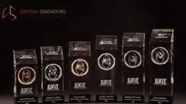 Luxury Engraved Crystal Awards for Occasions, Buffalo