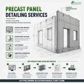 Precast Panel Detailing Services Dallas, USA , Dallas