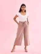 Shop Beige Pants for Women Online at Go Colors, ₹ 1,799