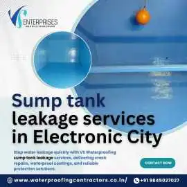 Sump tank leakage services in Electronic City, Bengaluru