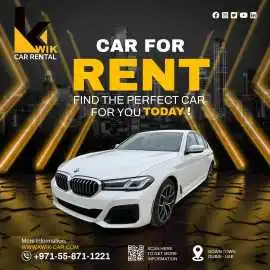 BMW Car Rental Dubai | Kwik Cars, Dubai
