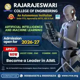 B.E in AI & Machine Learning Admissions 2026–27 | , Bengaluru