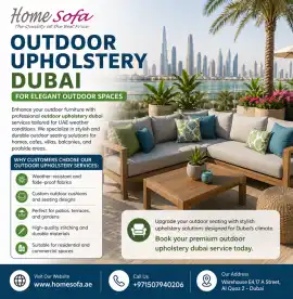 Outdoor Upholstery Dubai for Elegant Outdoor Space, d.ed 3,000