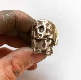 Buy Heavy Sterling Statement Men’s Plague Skull Ri, ps 460