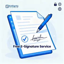 Secure Online eSignature Platform digital Document, $ 7