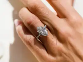 3 Carat Marquise Diamond Ring in White Gold, $ 1,364