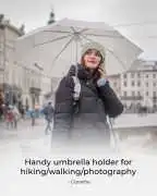 Portable Hands Free Umbrella with Removable Holder, Walnut Creek