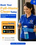 Trusted Doorstep Cleaning Services by Quiklly , Gurgaon