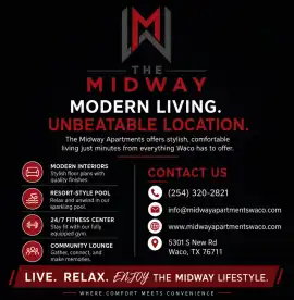 Best Apartment Community in Waco – The Midway Apar, Texas City