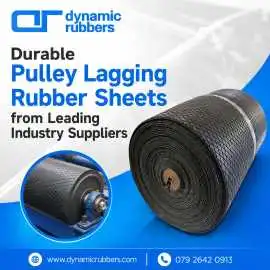 Pulley Lagging Rubber Sheets from Leading Industry, Ahmedabad