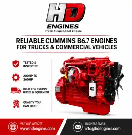 Reliable Cummins B6.7 Engines for Trucks & Commerc