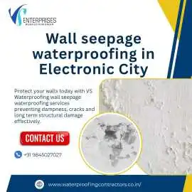 Wall seepage waterproofing in Electronic City, Bengaluru