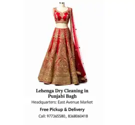 Bridal Lehenga Dry Cleaners Punjabi Bagh , Delhi