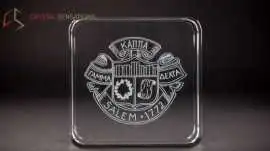 Custom Crystal Trophy for Business Recognition, Buffalo