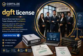 DGFT License for Export in India, Noida