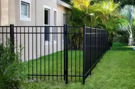 Backyard Vinyl Fence Installation, Concord