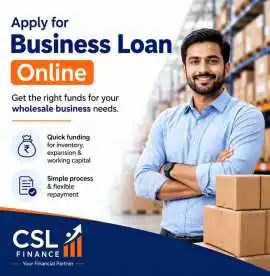 Apply for Business Loan Online for Wholesale Funds, Noida