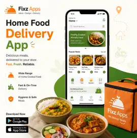 Home Food Delivery App - Fixz Apps, London