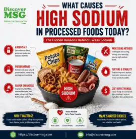 What causes high sodium in processed foods today?, New Delhi